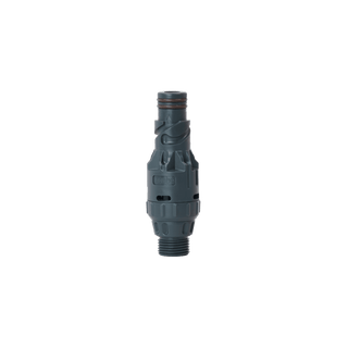A product shot of the slate gray wide grip vb hose connector.