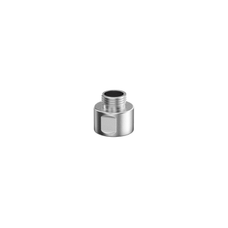 A product shot of the G half inch shower hose adapter.
