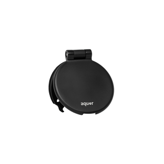 A product shot of the matte black house hydrant v1+ debris cover.