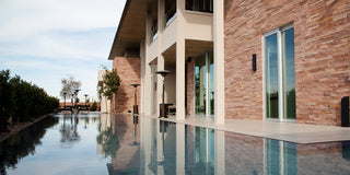A luxury home with a pool.