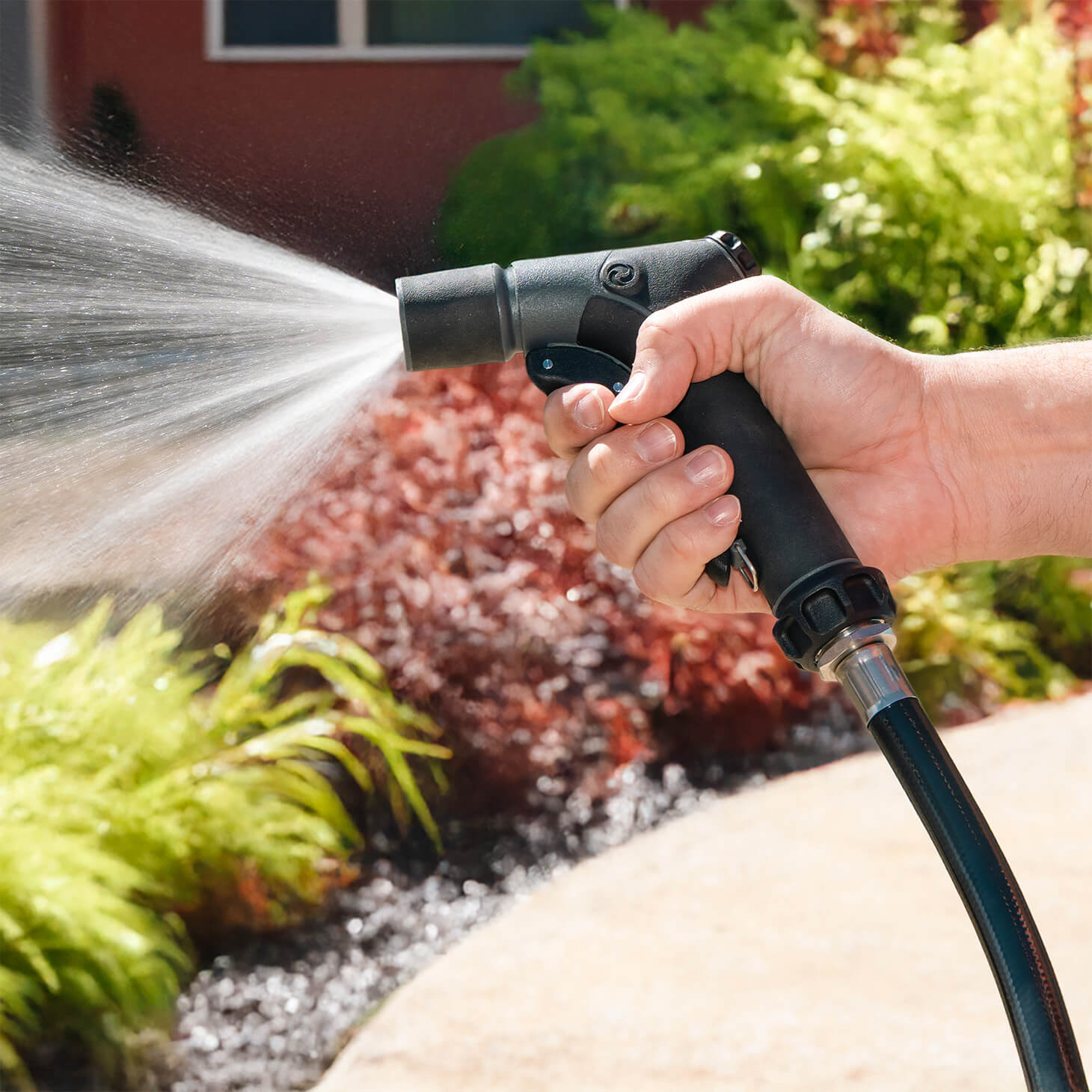 spray attachment for garden hose Aquor Utility Spray Nozzle – Heavy-Duty Garden Hose Nozzle with Dual Flow Control, Adjustable Jet to Cone Spray, Water Hose Sprayer for Lawn, Car