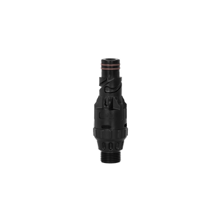 A product shot of the jet black wide grip vb hose connector.