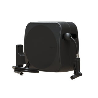 Aquor Retractable Hose Reel Charcoal with Utility Spray Nozzle